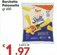 Despar Pizzoli Pata Snella Barchette 600 G(ml) offerta