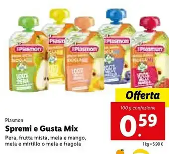 Lidl Plasmon Spremi E Gusta Mix offerta