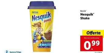 Lidl Nestlè Nesquik Shake 180 G(ml) offerta