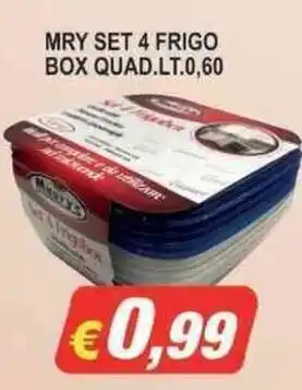 MRY SET 4 FRIGO BOX QUAD.LT.0,60