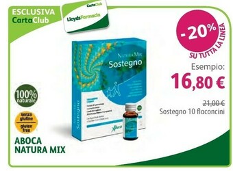 Lloyds Farmacia Aboca Natura Mix Sostegno 10 Flaconcini offerta