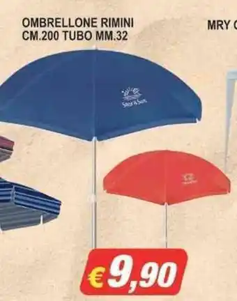 Maury's OMBRELLONE RIMINI CM.200 TUBO MM.32 offerta