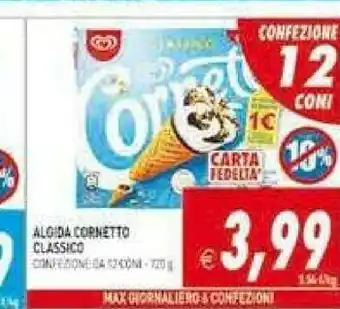 Supermercati Agorà Algida Cornetto Classico offerta