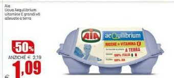 Elite Aia Aequilibrium 6 Uova Fresche Italiane Da Galline Allevate A Terra offerta