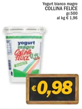 Ard Discount Yogurt bianco magro COLLINA FELICE gr.500 offerta