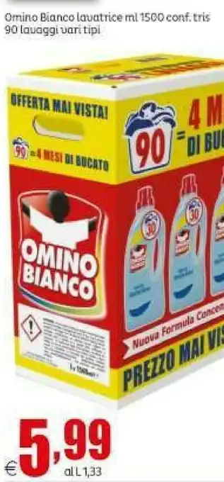 Elite Omino Bianco Lavatrice 90 Lavaggi offerta