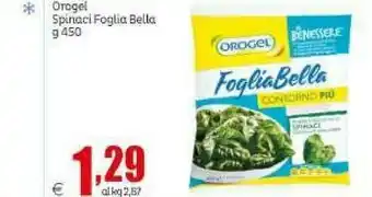 Elite Orogel Spinaci Foglia Bella offerta