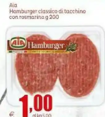 Aia Aia - Classico Hamburger con Tacchino e Rosmarino 200 g(ml)