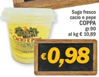 Ard Discount Sugo fresco cacio e pepe COPPA gr.90 offerta