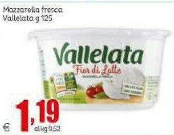 Elite Vallelata Mozzarella Fresca offerta
