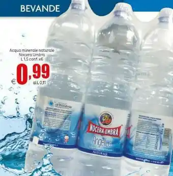 Elite Nocera umbra Acqua Minerale Naturale offerta