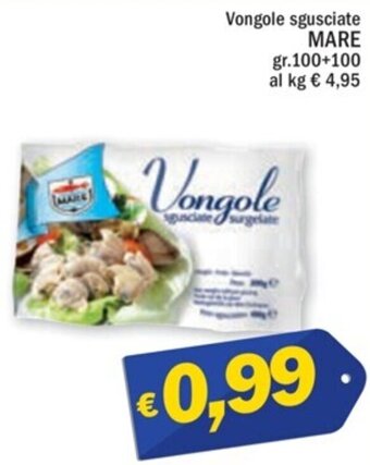 Ard Discount Vongole sgusciate MARE gr.100+100 offerta