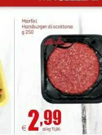 Elite Marfisi Hamburger Di Scottona 250 G offerta