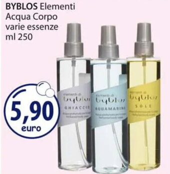Acqua & Sapone BYBLOS Elementi Acqua Corpo varie essenze ml 250 offerta