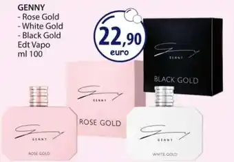 Acqua & Sapone GENNY -Rose Gold - White Gold - Black Gold Edt Vapo ml 100 offerta