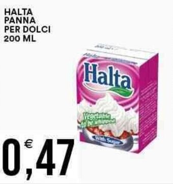 Vantaggio Cash&Carry HALTA PANNA PER DOLCI 200 ML offerta