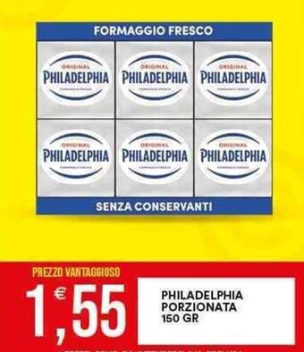Vantaggio Cash&Carry PHILADELPHIA PORZIONATA 150 GR offerta