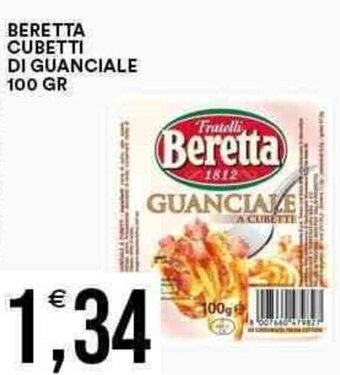 Vantaggio Cash&Carry BERETTA CUBETTI DI GUANCIALE 100 GR offerta