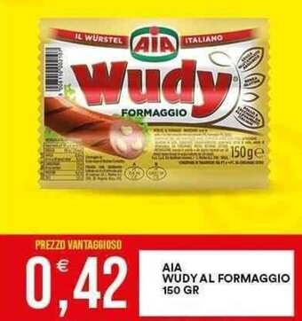 Vantaggio Cash&Carry AIA WUDY AL FORMAGGIO 150 GR offerta
