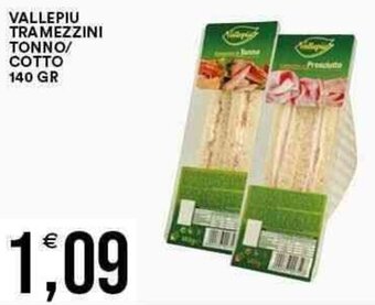 VALLEPIU TRAMEZZINI TONNO/ COTTO 140 GR