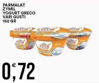 Vantaggio Cash&Carry PARMALAT ZYMIL YOGURT GRECO VARI GUSTI 150 GR offerta