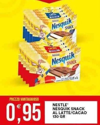 Vantaggio Cash&Carry NESTLE' NESQUIK SNACK AL LATTE/CACAO 130 GR offerta