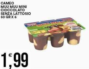 Vantaggio Cash&Carry CAMEO MUU MUU MINI CIOCCOLATO SENZA LATTOSIO 50 GRX 6 offerta