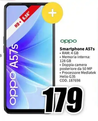 MediaWorld Oppo Smartphone A57s offerta