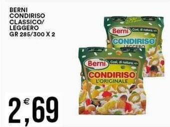 Vantaggio Cash&Carry BERNI CONDIRISO CLASSICO/ LEGGERO GR 285/300 X 2 offerta