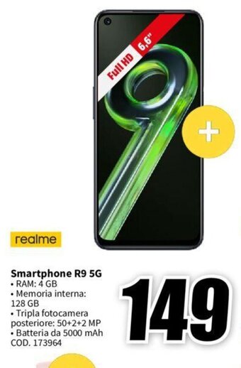 MediaWorld realme Smartphone R9 5G offerta