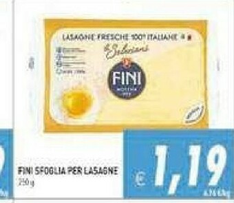 Gros Fini Sfoglia Per Lasagne offerta
