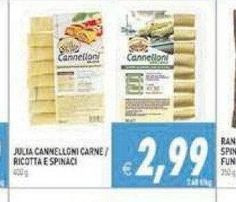Gros Pasta julia Cannelloni Alla Carne offerta