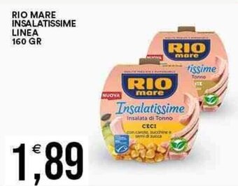 Vantaggio Cash&Carry RIO MARE INSALATISSIME LINEA 160 GR offerta