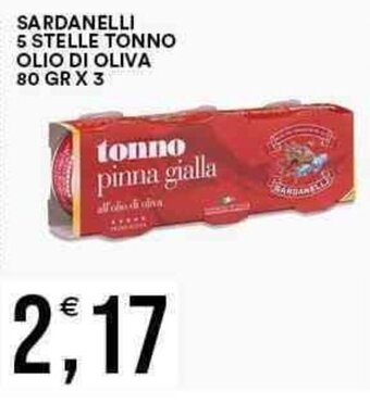 SARDANELLI 5 STELLE TONNO OLIO DI OLIVA 80 GR X 3