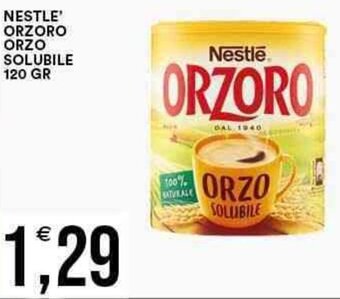 Vantaggio Cash&Carry NESTLE' ORZORO ORZO SOLUBILE 120 GR offerta