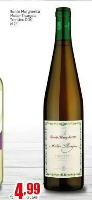 Elite Santa margherita Muller Thurgau Trenta DOC offerta