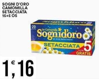 Vantaggio Cash&Carry SOGNI D'ORO CAMOMILLA SETACCIATA 15+5 OS offerta