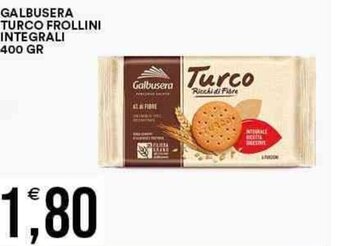 Vantaggio Cash&Carry GALBUSERA TURCO FROLLINI INTEGRALI 400 GR offerta