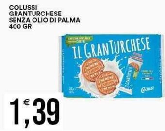 COLUSSI GRANTURCHESE SENZA OLIO DI PALMA 400 GR
