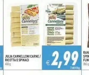 Gros Pasta julia Cannelloni Alla Carne offerta
