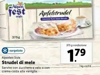 Alpen fest Strudel Di Mele