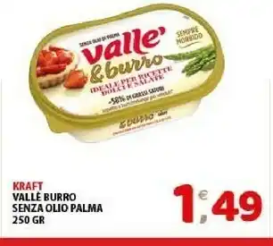Mio Market Vallè Kraft Burro Senza Olio Palma offerta
