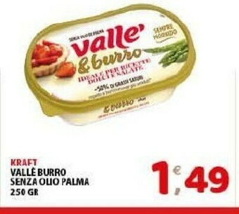 Mio Market Vallè Kraft Burro Senza Olio Palma offerta