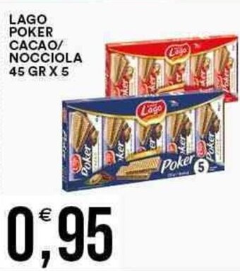 Vantaggio Cash&Carry LAGO POKER CACAO/ NOCCIOLA 45 GR X 5 offerta