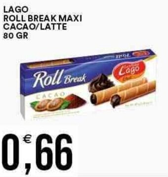 Vantaggio Cash&Carry LAGO ROLL BREAK MAXI CACAO/LATTE 80 GR offerta