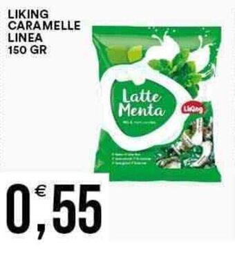 Vantaggio Cash&Carry LIKING CARAMELLE LINEA 150 GR offerta