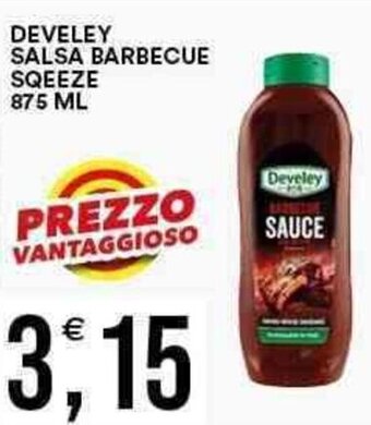 Vantaggio Cash&Carry DEVELEY SALSA BARBECUE SQEEZE 875 ML offerta