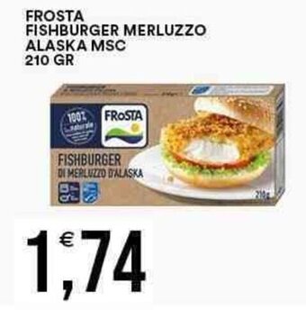Vantaggio Cash&Carry FROSTA FISHBURGER MERLUZZO ALASKA MSC 210 GR offerta