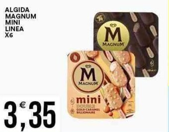 Vantaggio Cash&Carry ALGIDA MAGNUM MINI LINEA X6 offerta