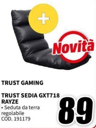 MediaWorld TRUST GAMING TRUST SEDIA GXT718 RAYZE offerta